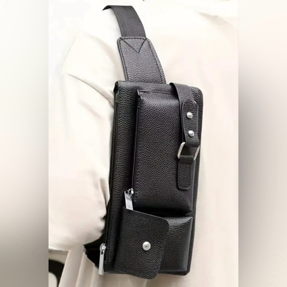 Stylish Black Men's Crossbody Bag
